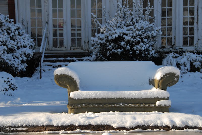 Have a seat and enjoy the snow.